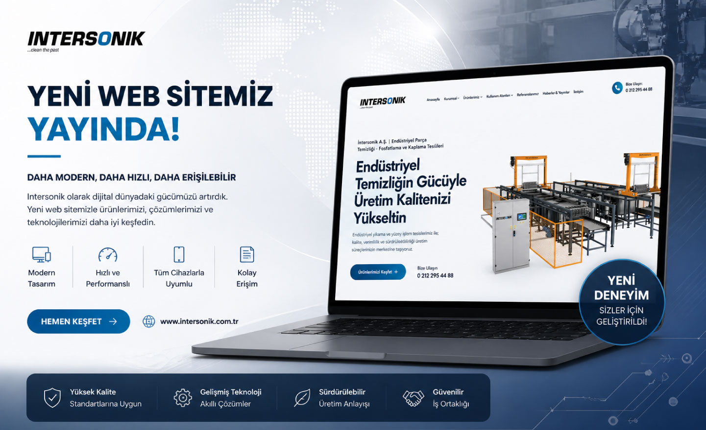Daha Güçlü, Daha Hızlı, Daha Yenilikçi: İntersonik Web Sitesi Yenilendi